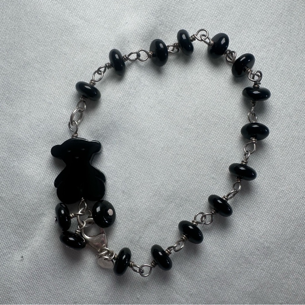 COPY - Women’s Tous onyx and silver bracelet